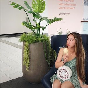 Floral ruffled hem dress